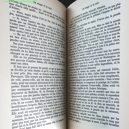 Le rouge et le noir - Stendhal - livre