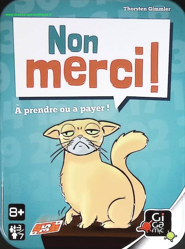 Non merci ! - jeu gigamic - jeu de société