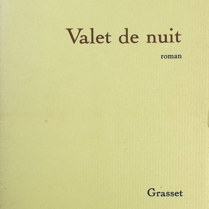 Valet de nuit - Michel Host - Livre
