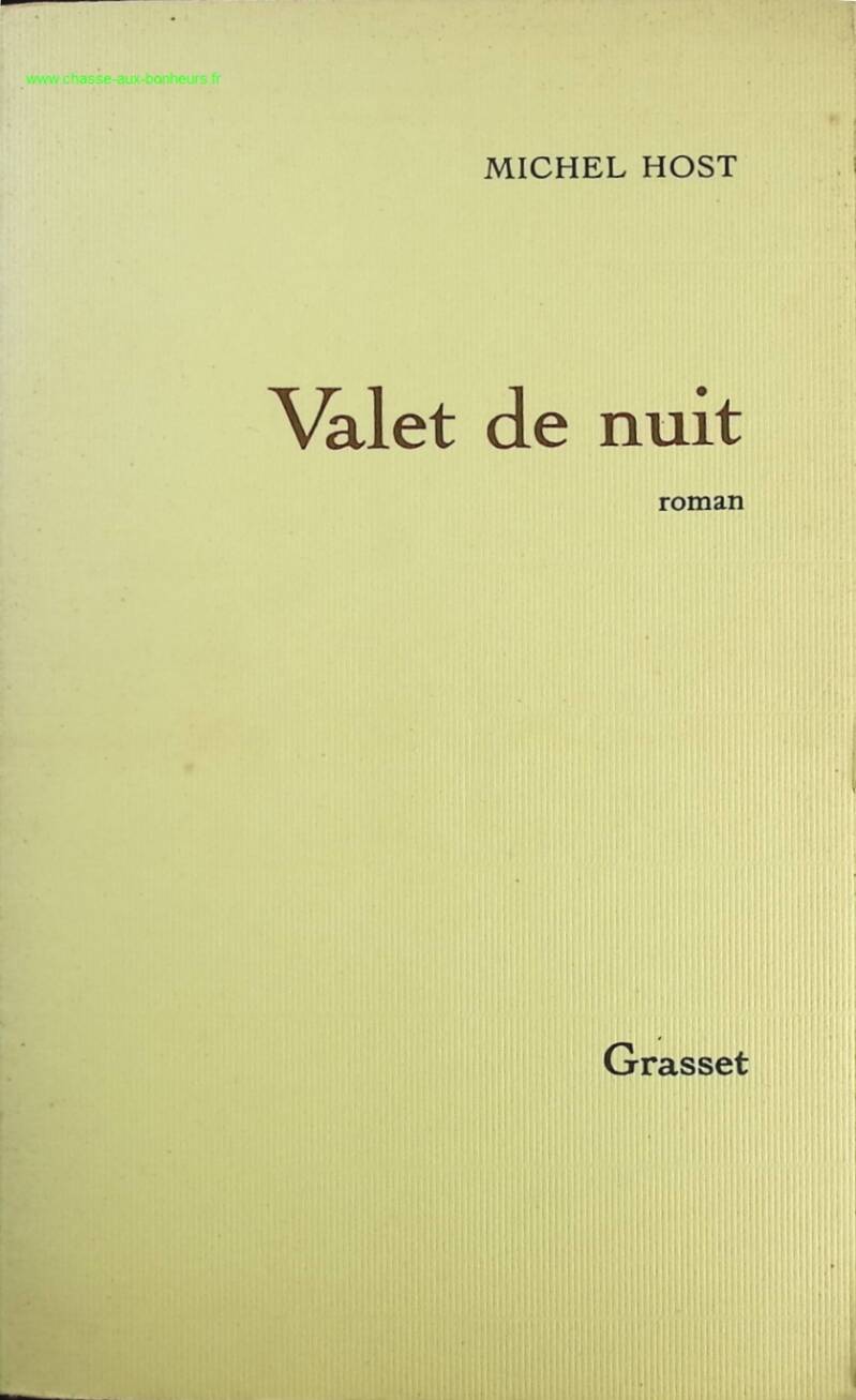 Night Valet - Michel Host - Book