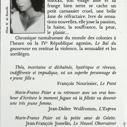 The Governor's Ball - Marie-France Pisier - book