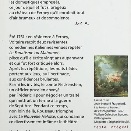 Ein Sommer mit Voltaire - Jacques-Pierre Amette - Buch