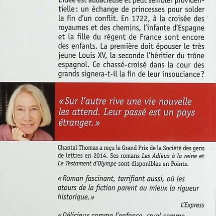 L'Échange des princesses - Chantal Thomas - livre