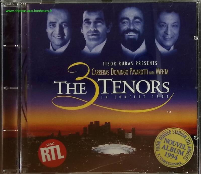 Die drei Tenöre – Konzert 1994 – Verschiedene Komponisten, Zubin Mehta, Luciano Pavarotti – CD