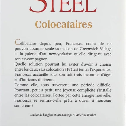 Colocataires – Danielle Steel – Roman contemporain amitié relations de vie New York drame – Livre d’occasion - Livre
