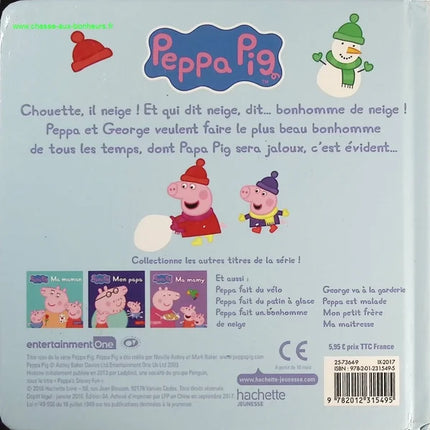 Peppa Pig : Peppa fait un bonhomme de neige - Neville Astley - livre