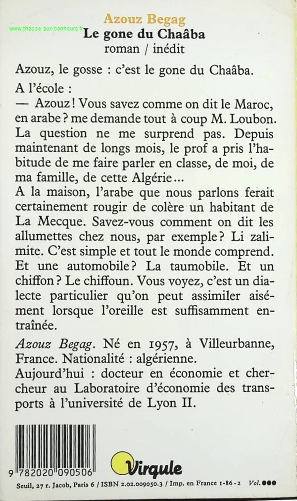 Le Gone du chaâba - Azouz Begag - livre