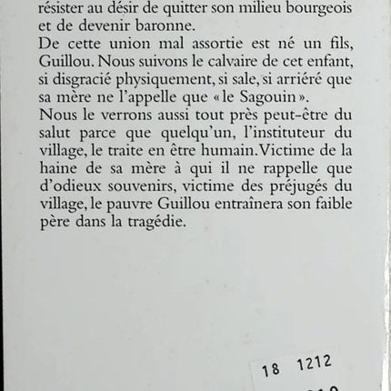 Le Sagouin - François Mauriac - livre