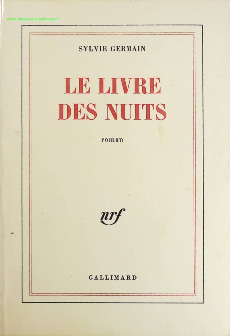 The Book of Nights - Sylvie Germain - book