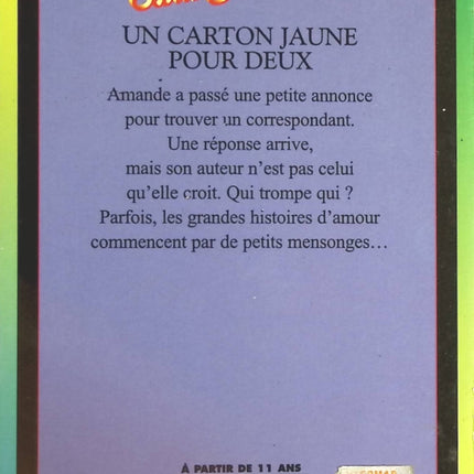 Un carton jaune pour deux - Simone Schmitzberger - livre