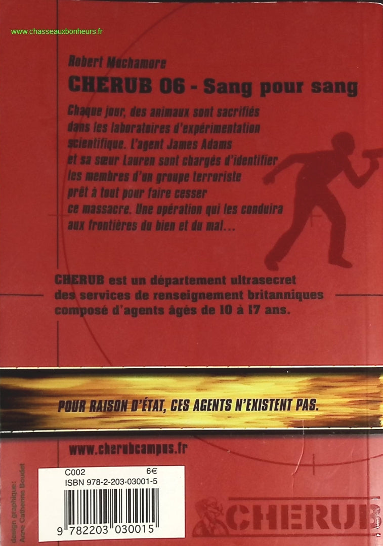 Cherub - Tome 6 - Sang Pour Sang - Robert Muchamore - livre
