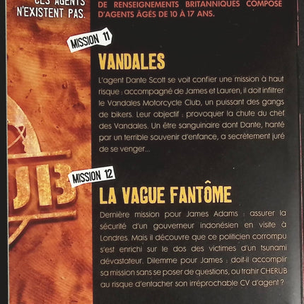 Cherub mission tome 11 - Vandales - mission tome 12 : La vague fantôme - Robert Muchamore - livre