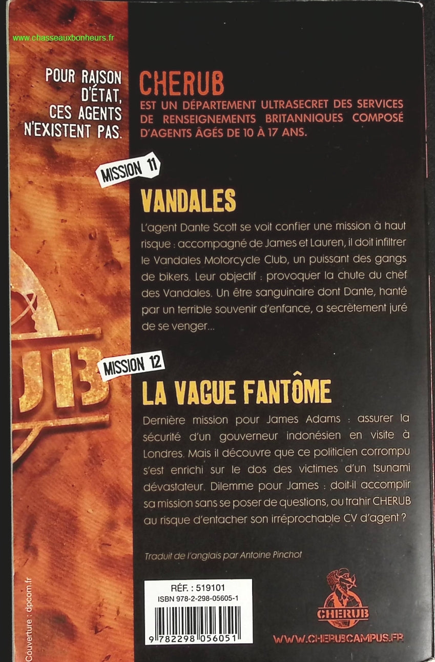 Cherub mission tome 11 - Vandales - mission tome 12 : La vague fantôme - Robert Muchamore - livre