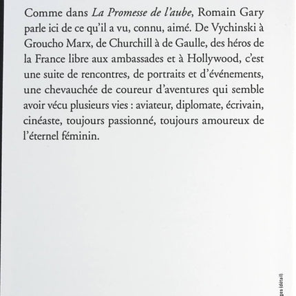La nuit sera calme - Romain Gary - livre