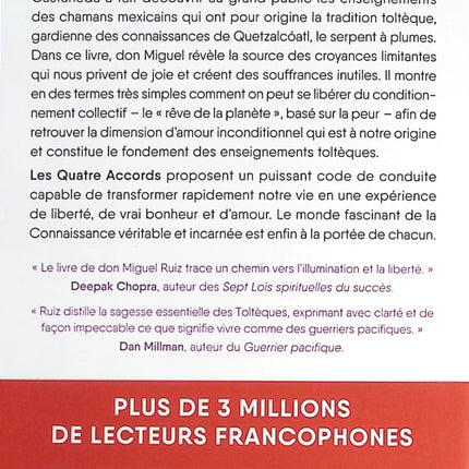 Les Quatre Accords toltèques - Don Miguel Ruiz - livre