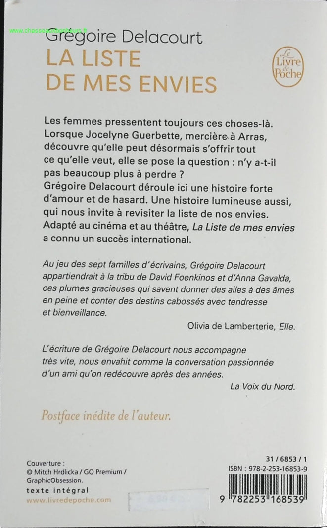 My Wish List - Grégoire Delacourt - book