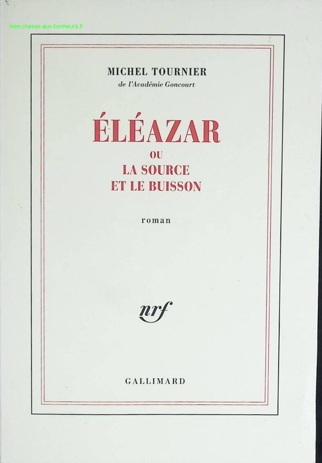 Eleazar oder Die Quelle und der Busch - Michel Tournier - Buch