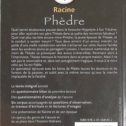 Phèdre - Racine - livre