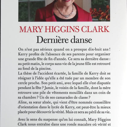 Dernière Danse - Mary Higgins Clark - livre