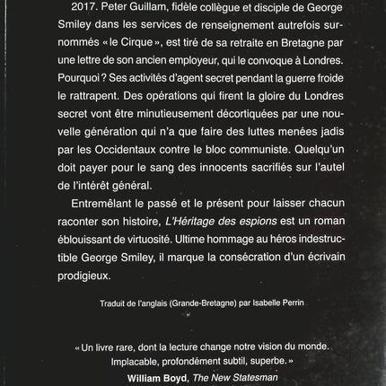 L'Héritage des espions - John le Carré - livre