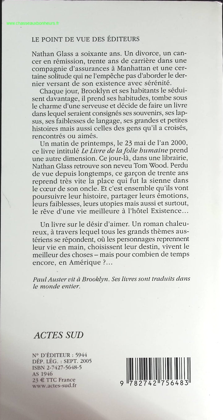 Brooklyn Follies - Paul Auster - livre