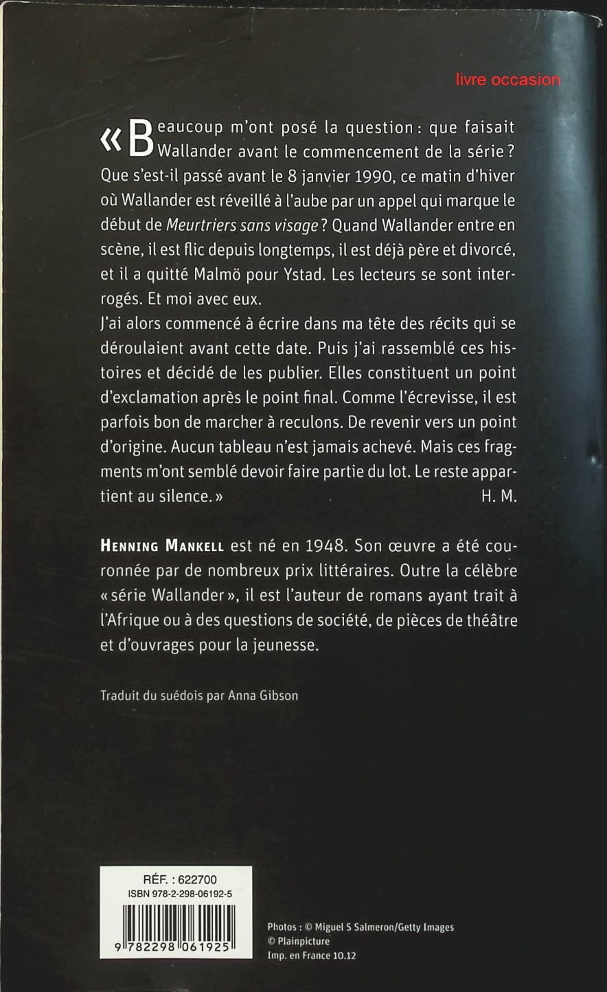 La faille souterraine - Henning Mankell - livre