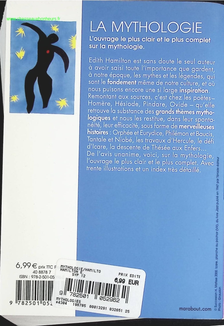 La mythologie - Ses dieux, ses héros, ses légendes - Edith Hamilton - livre