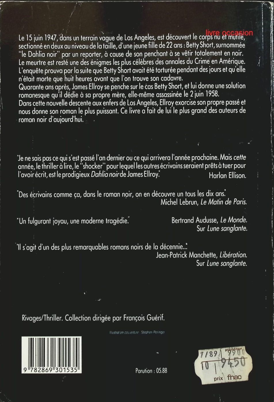 Le Dahlia noir - James Ellroy - livre