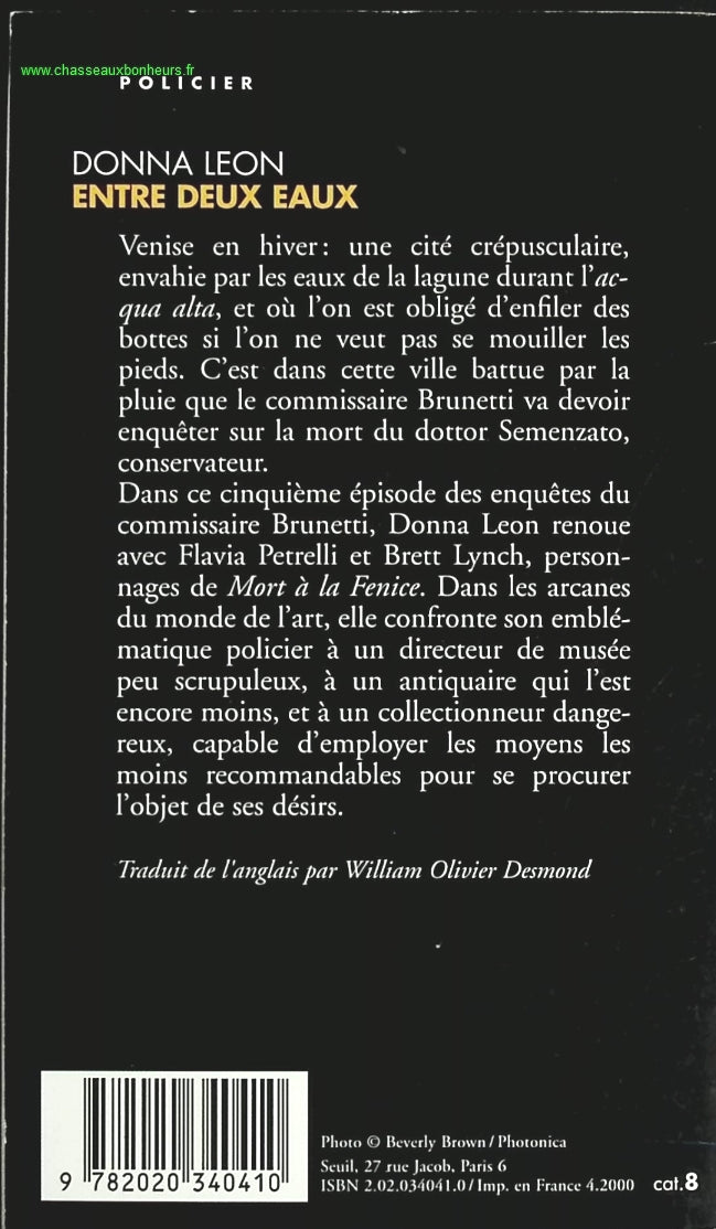 Entre deux eaux - Léon Donna - livre