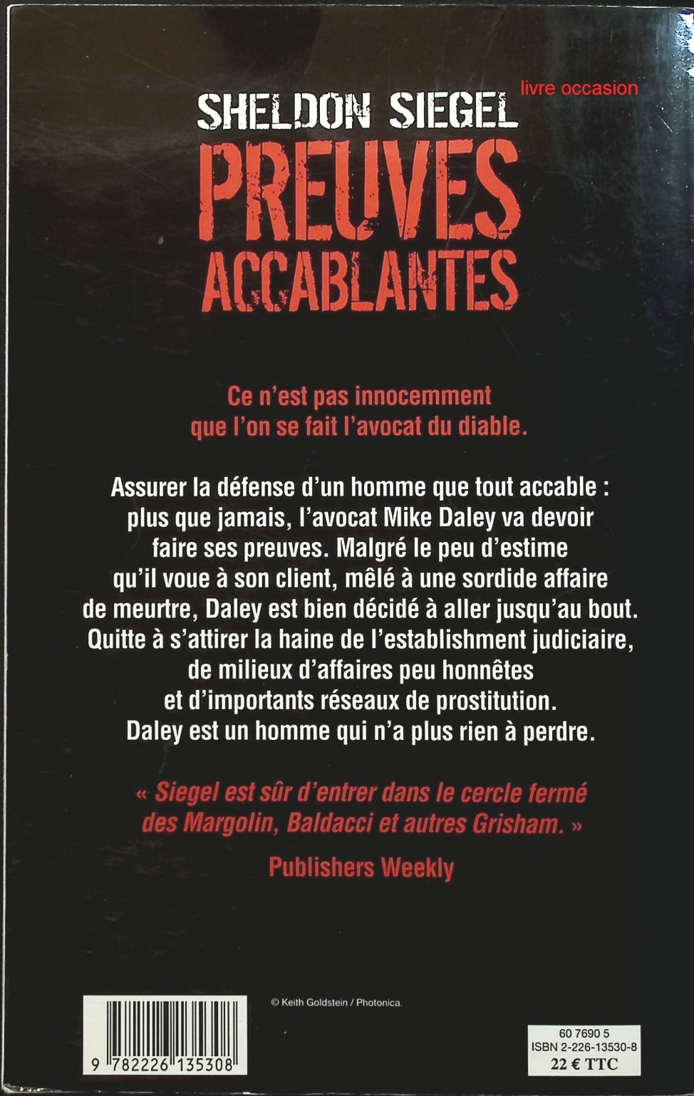 Preuves accablantes - Sheldon Siegel - livre