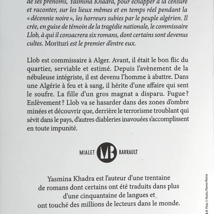 Morituri - Yasmina Khadra - livre