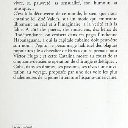 Les Mystères de la havane - Zoé Valdés - livre