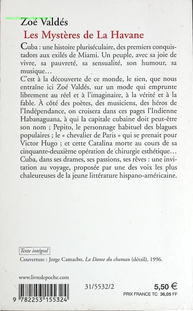 Les Mystères de la havane - Zoé Valdés - livre