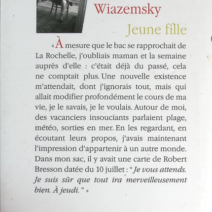 Jeune fille - Anne Wiazemsky - livre