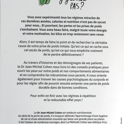 Maigrir pourquoi je n'y arrive pas ? - Jean-Michel Cohen - livre