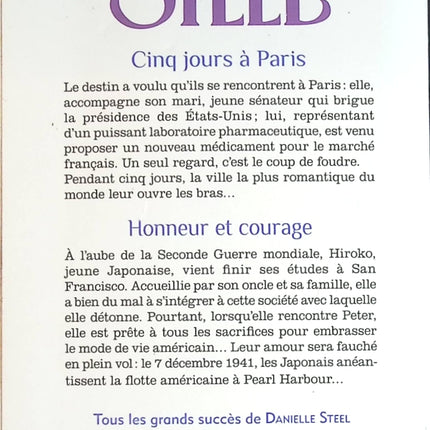 Cinq Jours À Paris - Honneur Et Courage - Danielle Steel - livre