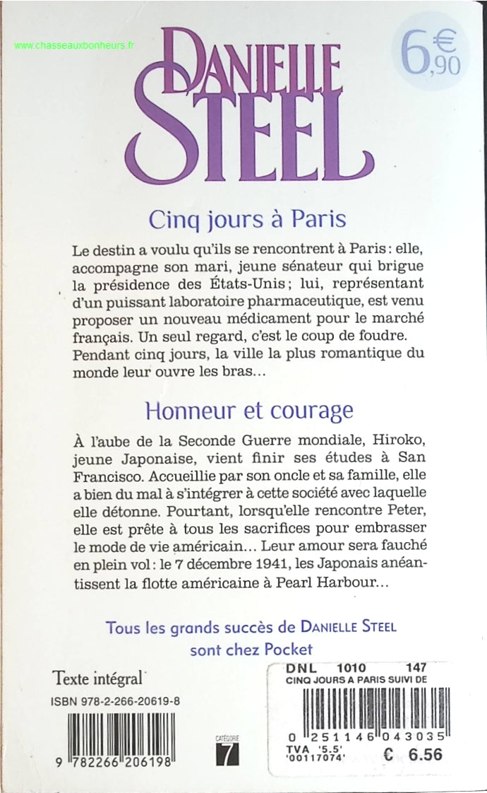 Cinq Jours À Paris - Honneur Et Courage - Danielle Steel - livre