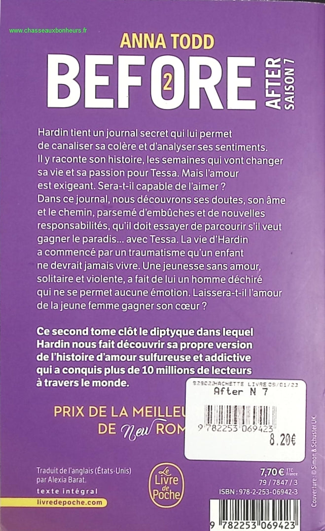 Before After Tome 7 - Anna Todd - livre