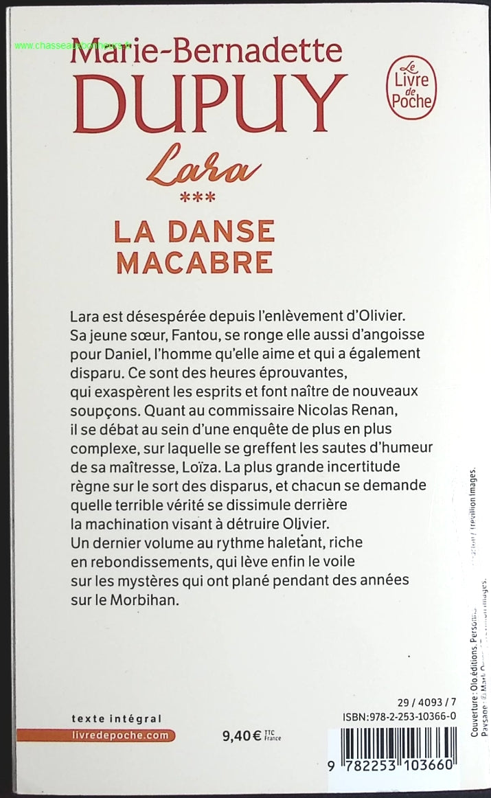 La Danse macabre Lara, Tome 3 - Marie-Bernadette Dupuy - livre