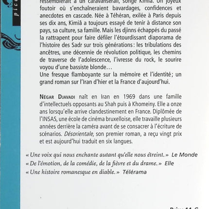 Desorientale - Négar Djavadi - livre