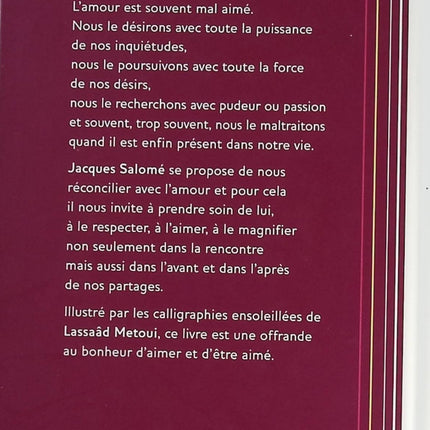 Aimer l'Amour - Lassaad Métoui - livre