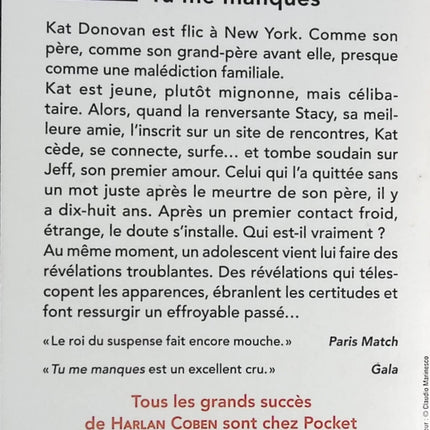 Tu me manques - Harlan Coben - livre