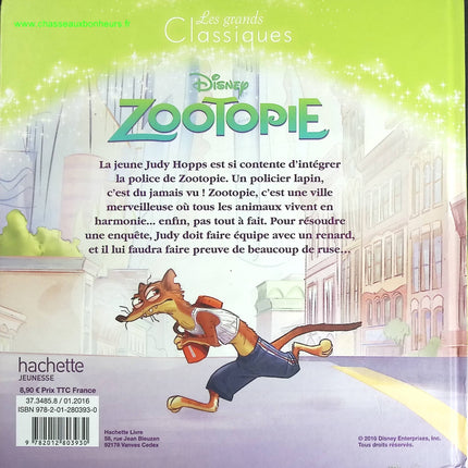 Zootopie - Les Grands Classiques Disney - livre