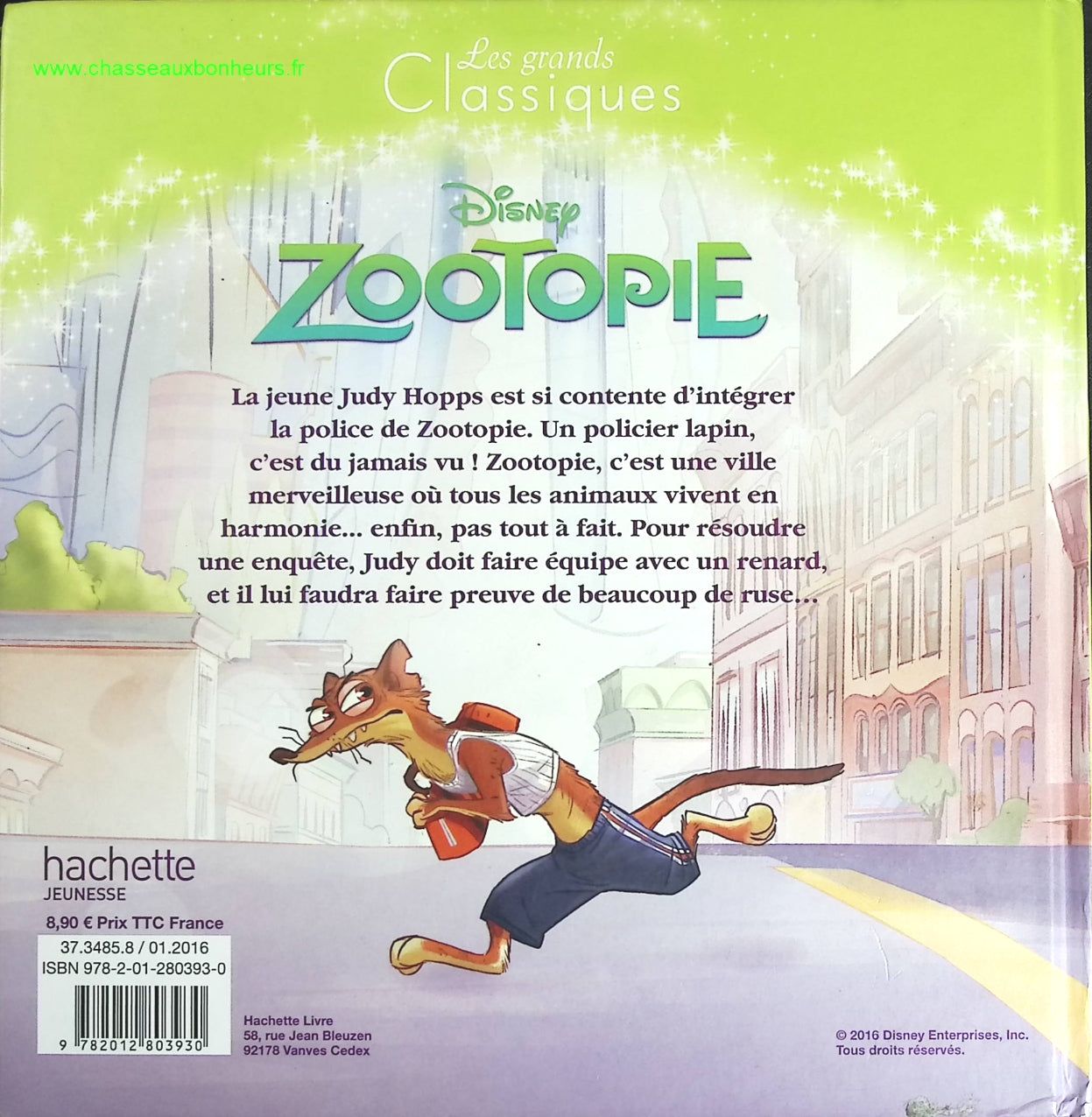 Zootopie - Les Grands Classiques Disney - livre