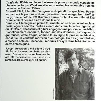 L'aigle de Sibérie - Joseph Heywood - livre