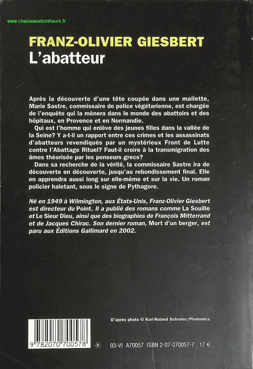 L'Abatteur - Franz-Olivier Giesbert - livre