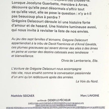 La Liste de mes envies - Grégoire Delacourt - livre