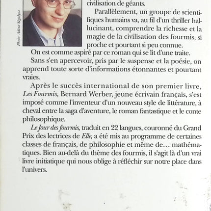 Le jour des fourmis - Bernard Werber - Livre