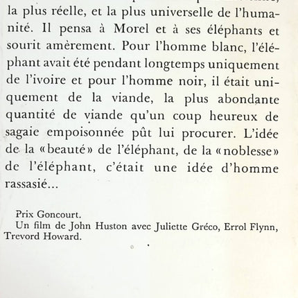 Les racines du ciel - Romain Gary - livre