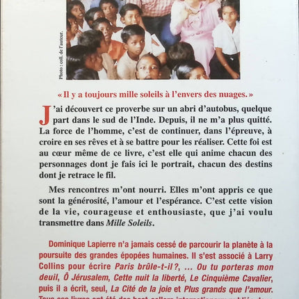 Mille soleils - Dominique Lapierre - Livre